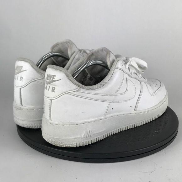 Nike Air Force 1 Low ‘07 Triple White Leather Shoes 315122-111 Men’s Size 9.5 - Picture 5 of 12